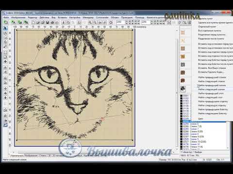 Видео: Урок 12. Дизайн пушистика от картинки до вышивки