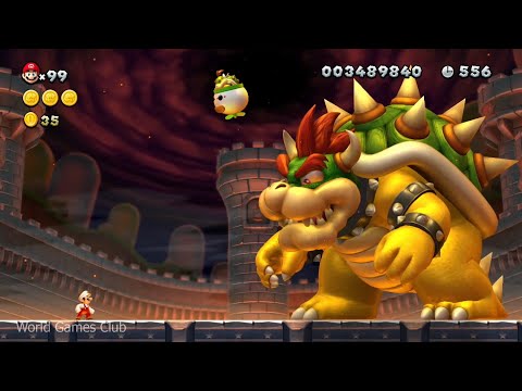 Видео: New Super Mario Bros U - все боссы