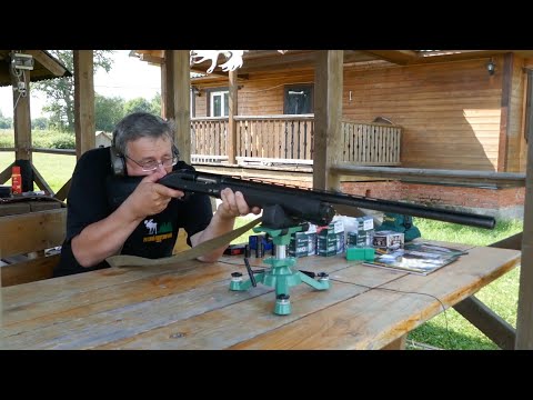 Видео: Ружьё MP-155. Стрельба дробью и картечью