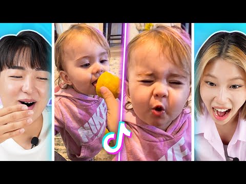 Видео: Реакция корейцев на самых смешных детей в TikTok! | PEACH