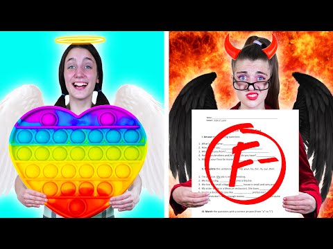 Видео: Добрая VS Злая Учительница || Смешные Ситуации с Друзьями