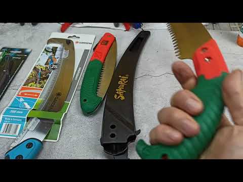 Видео: Садовые пилы пиление ветки и распаковка SAMURAI