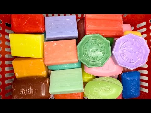 Видео: ASMR 🌈🧼Cutting soap 🔪Резка яркого🌈,разноцветного мыла🧡🩷🤍💛🤎💙❤️