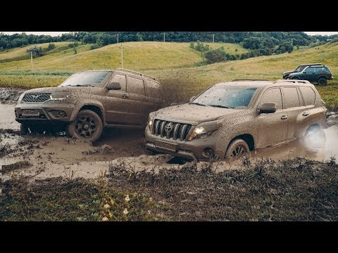 Видео: КТО ПРОЕДЕТ БРОД? TOYOTA PRADO , RANGE ROVER или УАЗ ПАТРИОТ