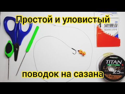 Видео: Поводок для ловли сазана на реке Днестр: Простой и уловистый