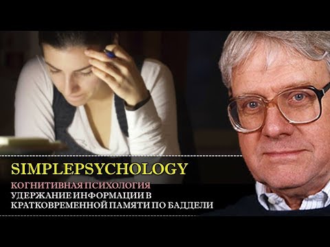Видео: Когнитивная психология памяти #46. Удержание информации в кратковременной памяти по А. Баддели