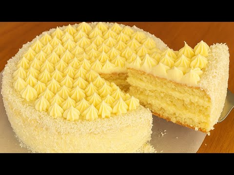 Видео: Вологий ВАНІЛЬНИЙ ТОРТ без вершків? Так! Мій новий улюблений крем!