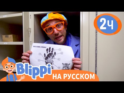 Видео: Детектив Блиппи | Изучай этот мир вместе с Блиппи | Обучающие видео для детей | Blippi Russian