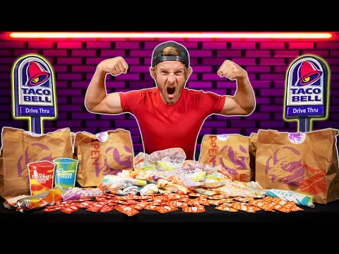 Видео: ЧЕЛЛЕНДЖ ВСЕГО МЕНЮ TACO BELL!