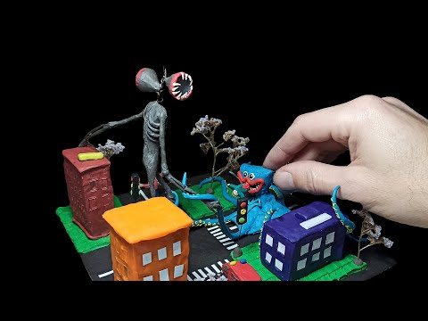 Видео: СИРЕНОГОЛОВЫЙ против ХАГИ ВАГИ ОСЬМИНОГА Диорама ► Лепка из Пластилина и страшилка