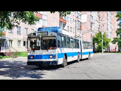 Видео: Троллейбус, маршрут №6 ЗиУ-683 КВР БТРМ б.4008 (01.06.2025) Барнаул
