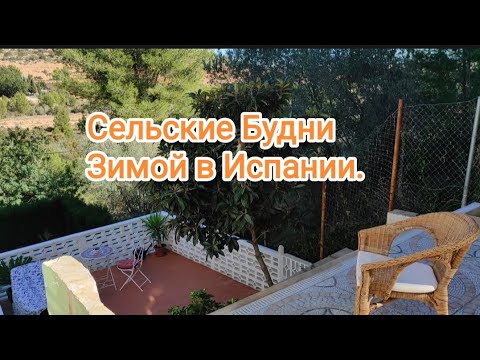 Видео: Зима в Испанской Деревне. Греемся на Улице. Мой Садик в Январе.