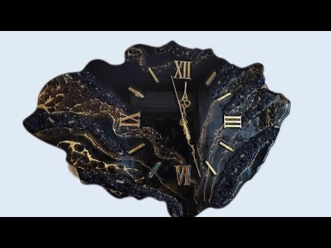 Видео: Создание часов жеода из эпоксидной смолы.