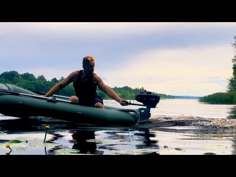 Видео: САМОДЕЛЬНЫЙ  транец и мотор Flaizer FZ3.5HS light 3.5. л.с. бюджетней некуда ! как оно на воде ?