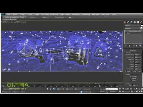 Видео: Анимация снега в 3ds max. Система частиц и объект Snow