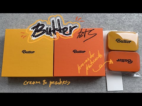Видео: ✿ распаковка BTS butter ✿ cream & peaches ver.