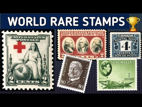 Видео: Редкие дорогие марки со всех континентов мира | Жемчужины филателии