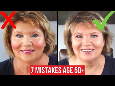 Видео: 7 ошибок в макияже, которые вы можете совершать, если вам больше 50 + как их исправить