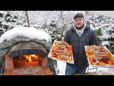 Видео: ГОТОВИМ УЖИН В ПОМПЕЙСКОЙ ПЕЧИ