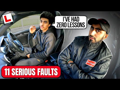 Видео: Учащийся пытается сдать экзамен по вождению после НУЛЕВОГО урока