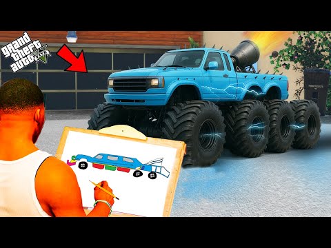 Видео: ФРАНКЛИН СУРЕТ САЛЫП МОНСТР-ТРАК ШЫҒАРДЫ   (GTA V)