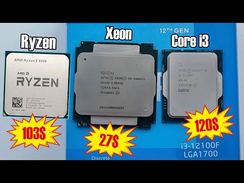 Видео: Xeon-дно, но не совсем! Не собирайте ПК на Xeon🔥Core i3 12100F vs Ryzen 5 5500 vs Xeon E5 2666v3 💩