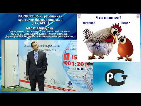 Видео: ISO 9001:2015 и требования к критериям бизнес процессов КТУ,KPI