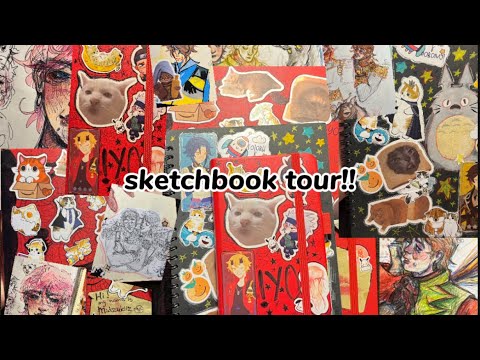Видео: Обзор на скетчбук!!🌸|sketchbook tour