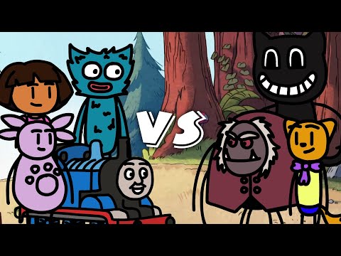 Видео: МУЛЬТБИТВЫ #10 (Хагги Вагги, Лунтик, Шнюк, Леопольд, Томас, Картун Кэт...)