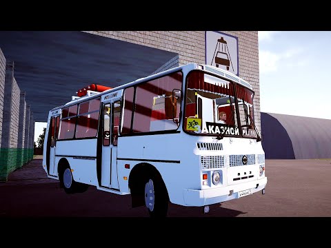 Видео: ПАЗ 32054 Красный на маршруте Адрин Микряево Proton Bus Simulator