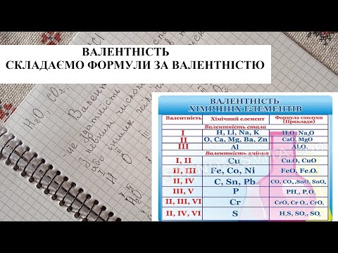 Видео: Валентність. Як скласти  формулу  за валентністю.