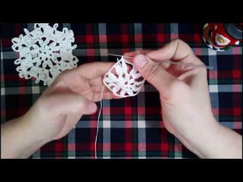 Видео: Снежинка крючком 6.