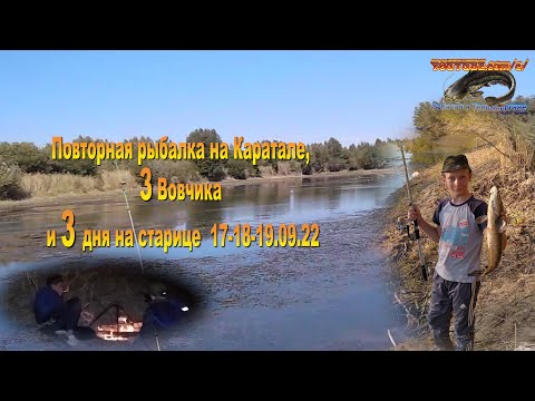 Видео: Повторная рыбалка на Каратале, 3 дня на старице  17-18-19.09.22