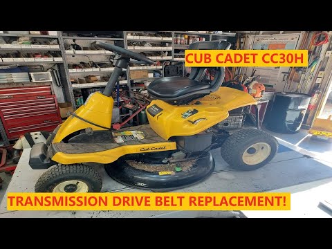 Видео: Cub Cadet CC30H | Замена приводного ремня трансмиссии!