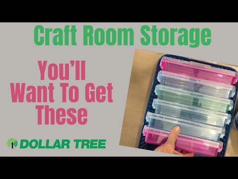 Видео: ДОСТУПНОЕ ХРАНЕНИЕ ДЛЯ КОМНАТЫ ДЛЯ РУКОДЕЛЬСТВА - Dollar Tree #craftroomorganization #craftroomst...