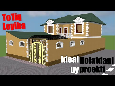 Видео: Ikki Qavatli uy proekti (hamma sharoitlarga ega) | Уй Проекти №9