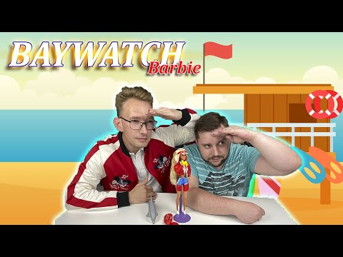 Видео: Бабри спасательница. Спасатели Малибу. Распаковка и обзор куклы Baywatch Barbie 1994 года