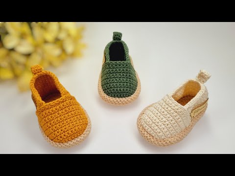 Видео: ЛЕГКАЯ СПАСКА ДЛЯ МАЛЫША, ВЯЗАННАЯ КРЮЧКОМ - 9 см/ 1-3 месяца #crochetbabyshoes