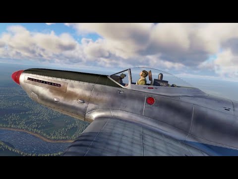 Видео: Первый бой на F-82E Twin Mustang в VR шлеме в War Thunder. СБ режим.