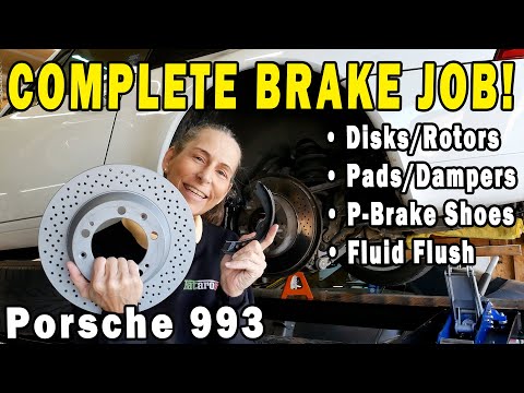 Видео: Как заменить дисковые тормоза ПОЛНОСТЬЮ! Porsche 993