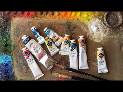 Видео: Масляные краски, палитра и кисти 🎨