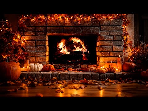Видео: 🔥 Осенняя атмосфера камина в домике 🍁 Тёплый потрескивающий огонь для спокойствия