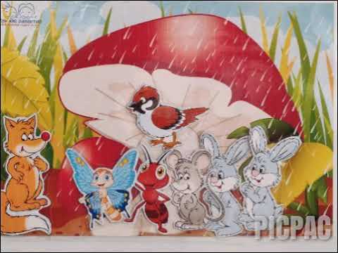 Видео: "Грибок-теремок" роли озвучивали участники театрального кружка.