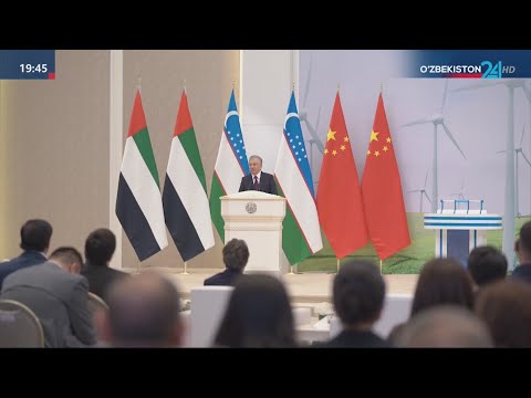 Видео: Президент Узбекистана запустил шесть «зеленых» электростанций общей мощностью 2,4 гигаватта