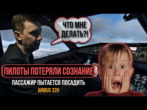 Видео: Пассажир пытается посадить самолет | Пилоты потеряли сознание