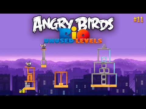 Видео: Angry Birds Rio Unused Levels - Руины рынка Рио