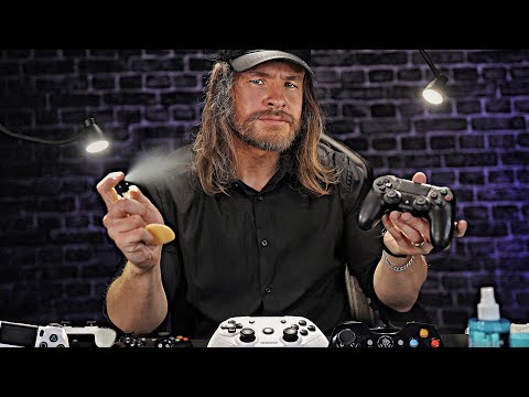 Видео: [ASMR] 🎮 Очиститель игрового контроллера на грубом английском 🖌️