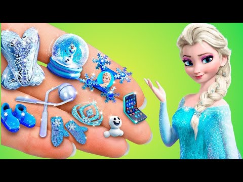 Видео: Зимові гаджети для Ельзи − 30 ідей щодо ляльок