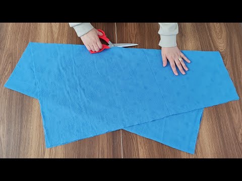 Видео: 💙 Вы можете сшить юбку, которую всегда захотите носить, из совсем небольшого количества ткани ✂️