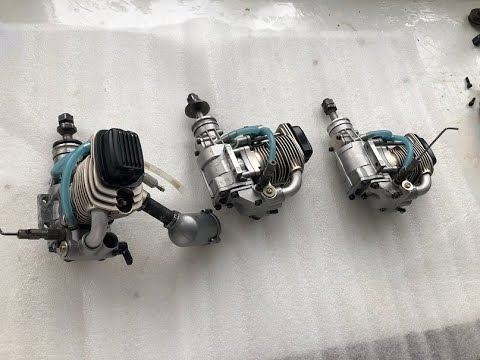 Видео: Переборка авиамодельных двигателей OS MAX AX55, Yamada 63/70